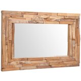 vidaXL Okrasno ogledalo tikovina 90x60 cm pravokotne oblike Cene