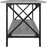  Stolić za kavu sonoma sivi 100x45x45 cm od drva i željeza | Shoptok.si