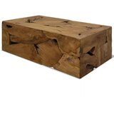  Klubska mizica 90x50x30 cm prava tikovina rjava, (20715768) | Shoptok.si