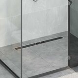  Odvod za tuš s staklenim poklopcem i 360° sifonom Crna 80 cm | shoptok.hr