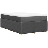  Krevet box spring s madracem tamnosivi 120 x 190 cm tkanina | shoptok.hr