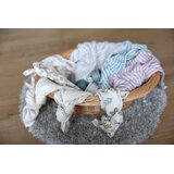 Bubaba by FreeON tetra plenica muslin 2/1, green črte, 70 x 70 cm green | Shoptok.si