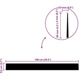 vidaXL Samolepljiva tesnila za vrata 6 pcs Rjava 100 cm | Shoptok.si