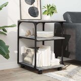  Stojalo za tiskalnik 3-nadstropno siva sonoma 43x48x64 cm les, (22137089) | Shoptok.si