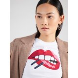 Tommy Jeans Majica mornarska / rjasto rdeča / bela | Shoptok.si