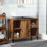 vidaXL Omarica za umivalnik starinski les 80x33x60 cm inženirski les | Shoptok.si