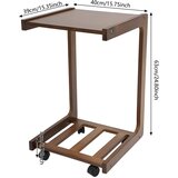 Oem Koničasta končna miza, sodoben dizajn, enostavna za premikanje -Barva oreha, (5000120560) | Shoptok.si