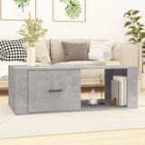 The Living Store Klubska mizica betonsko siva 100x50,5x35 cm inženirski les - Klubska Mizica, (21574570) Cene