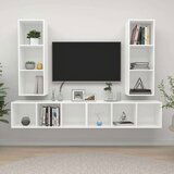 TV Zidni ormarići 4 kom bijeli od iverice | shoptok.hr