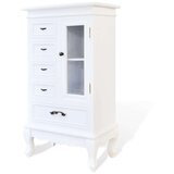 In kabinet s 5 Ladica 2 Police Bijeli | shoptok.hr
