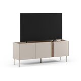 Marckeric Krem/u prirodnoj boji TV komoda u dekoru hrasta 140x53x35 cm Lucile – | shoptok.hr