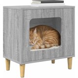  Mačja Kuća Siva Sonoma 51 x 30 x 52 cm Konstruirano drvo | shoptok.hr