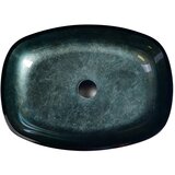 Sapho Modrozelen steklen umivalnik 54x39,5 cm Kvaore – | Shoptok.si