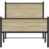  Metalni okvir kreveta bez madraca boja hrasta sonome 100x200 cm | Eponuda.com