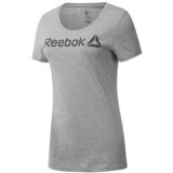 Reebok Majice s kratkimi rokavi Scoop Neck Siva Cene
