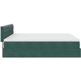  Otomanski posteljni okvir z vzmetnicami zelen 200x200cm žamet, (21873205) | Shoptok.si