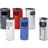 VAR nostni kombinirani pepelnik, nerjavno jeklo, prostornina 44 l, VxØ 710 x 355 mm, nerjavno jeklo | Shoptok.si
