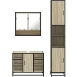vidaXL 3-dijelni set kupaonskog namještaja boja hrasta sonome drveni | shoptok.hr