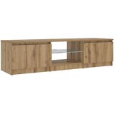 TV ormarić s LED svjetlima Artisan hrast 140x40x36 cm | shoptok.hr
