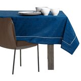 AmeliaHome Stolnjak Vesta s manšetom i obrubom 140x320 cm, indigo | shoptok.hr
