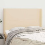  Vzglavje z ušesi krem 147x16x118/128 cm blago, (20953519) Cene