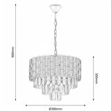  Brilagi - Luster na lancu CRISTAL 5xE14/40W/230V prečnik 38 cm | Eponuda.com