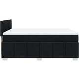 vidaXL Box spring postelja z vzmetnico črna 160x200 cm blago | Shoptok.si
