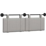  Držeće uzglavlje Zidne Oblačnosiva 150 x 55 x 5 cm tkanina - Siva boja oblaka 140 cm bez LED svjetla | shoptok.hr