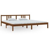  Okvir za krevet od masivnog drva smeđa boja meda 200 x 200 cm | shoptok.hr
