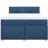  Krevet s oprugama i madracem plavi 140x200 cm od tkanine | shoptok.hr
