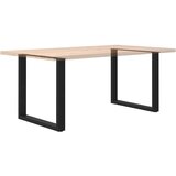  Noge za blagovaonski stol U-oblik 2 kom Crne 90 x (72-73) cm Čelik | shoptok.hr