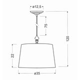 Lesnina XXXL VISEČA SVETILKA 0/¸00/0 cm 60 W E27 | Shoptok.si