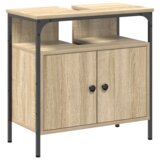 vidaXL set ormarića za kupaonicu od 3 komada od Sonoma hrasta konstruirano drvo, ormarić za umivaonik od Sonoma hrasta 80x30x60 cm konstruirano drvo | shoptok.hr