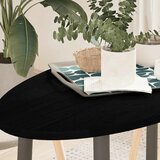 vidaXL Mizna plošča temno rjava 100x50x2 cm trdna hrastovina ovalna Cene