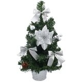 Molarem Home Umjetno božićno drvce u posudi – 40 cm sa srebrnim ukrasima | shoptok.hr