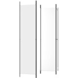 Sobna pregrada s 4 panela bijela 200 x 220 cm od tkanine | shoptok.hr