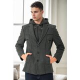 Dewberry K7532 MEN'S COAT-ANTHRACITE-1