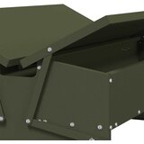 Feeder s nogom za piliće Maslinasto zelena 75 x 53 x 20,5 cm | shoptok.hr