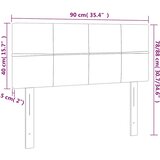  Uzglavlje tamnoplavi 90x5x78/88 cm baršunasti | shoptok.hr