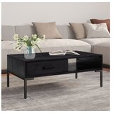  Stolić za kavu crni 90 x 50 x 35 cm od masivne borovine | shoptok.hr