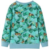  Dječja topla majica svjetlozelena prošarana 128 | shoptok.hr
