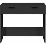  Konzolni stol crni 90 x 36 x 75 cm od konstruiranog drva | Eponuda.com