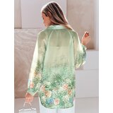 DStreet Koszula damska oversize w kwiaty KWIACYNTA zielona | ePonuda.com