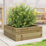  Vrtno cvetlično korito 60x60x23 cm impregnirana borovina | Shoptok.si
