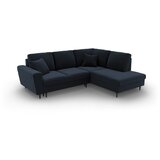 Cosmopolitan Design Tamno plava baršunasti sklopiva/s prostorom za odlaganje kutna garnitura (s desnim kutom/u obliku slova L) Kyoto – | shoptok.hr