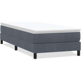 vidaXL Box spring krevet bez madracem tamnosivi 90x220 cm baršunasti | shoptok.hr
