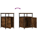  Noćni ormarići 2 kom dimljeni hrast 40x42x60 cm drveni | shoptok.hr