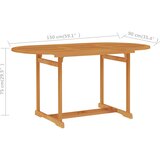  5-dijelni vrtni blagovaonski set od masivne tikovine | shoptok.hr
