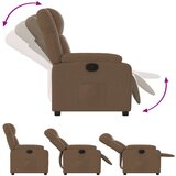 vidaXL Naslanjač iz rjavega blaga, (20929248) | Shoptok.si