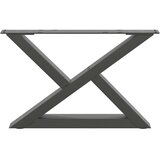  Noge za klub stolić 2 kom. antracit 60 x (30-31,3) cm čelik | Eponuda.com